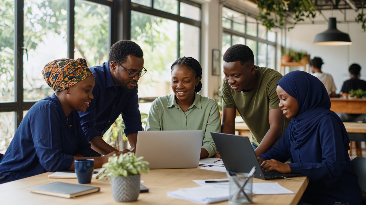 Teams collaborating on AI for development